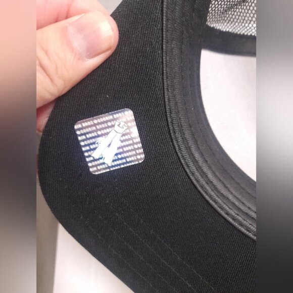 Goorin Bros Black Trucker Hat with Queen Bee Patch - Picture 4 of 10